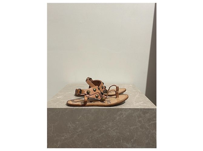 LANVIN Sandalen T.EU 36 Leder Beige