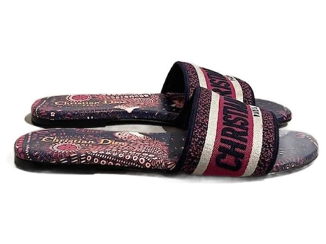 Sandali DIOR T.EU 36 Tessuto Blu