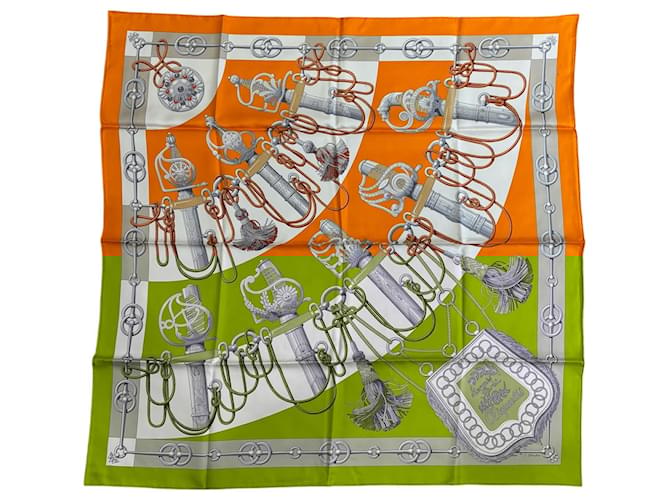 Hermès HERMES Scarves T.  Silk Orange  ref.2014028