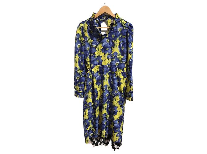 BALENCIAGA Kleider T.International M Polyester Blau