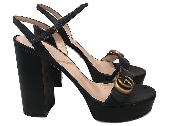 Marmont Sandali GUCCI T.EU 40.5 Pelle Nero