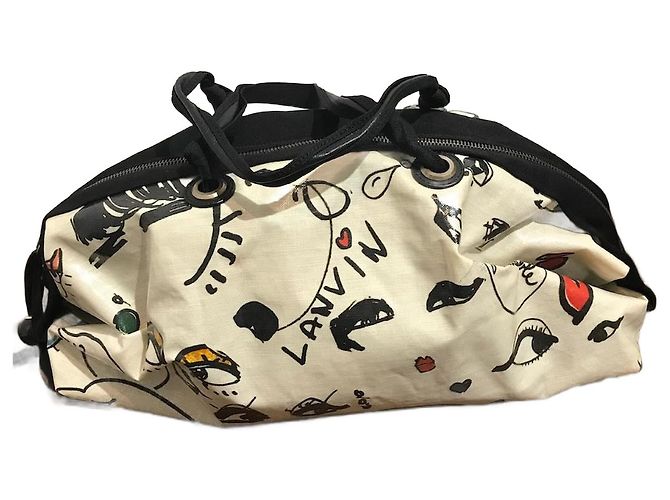 Borse LANVIN T. Tessuto Crudo