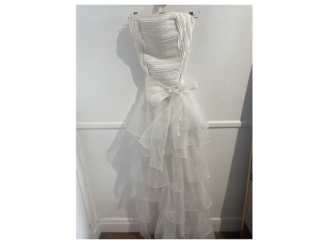 Autre Marque RAISA VANESSA Kleid T.FR 38 Synthetisch Weiß