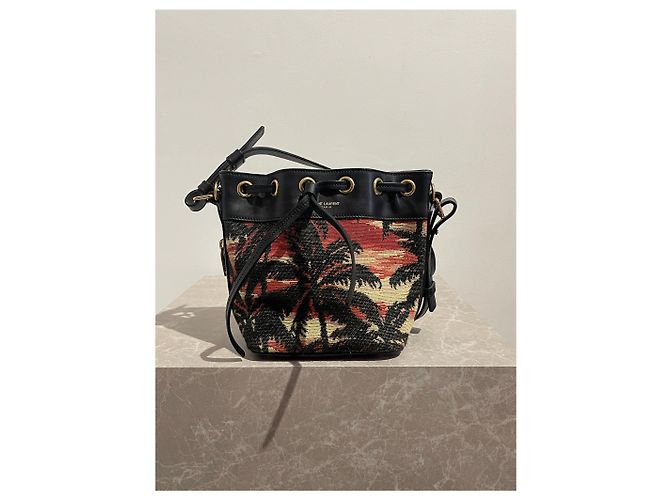 Emmanuelle SAINT LAURENT Handtaschen T. Leder Schwarz