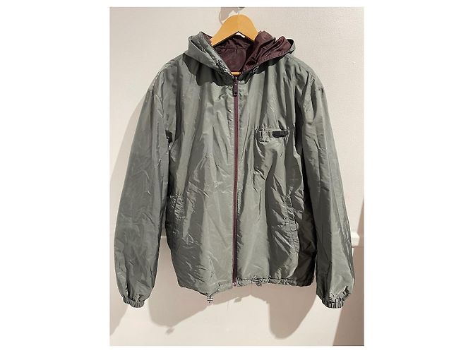 PRADA Jackets T.International L Synthetic Grey