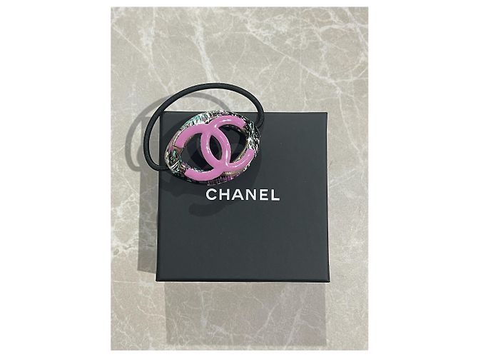 Accessori per capelli CHANEL T. Metallo Rosa