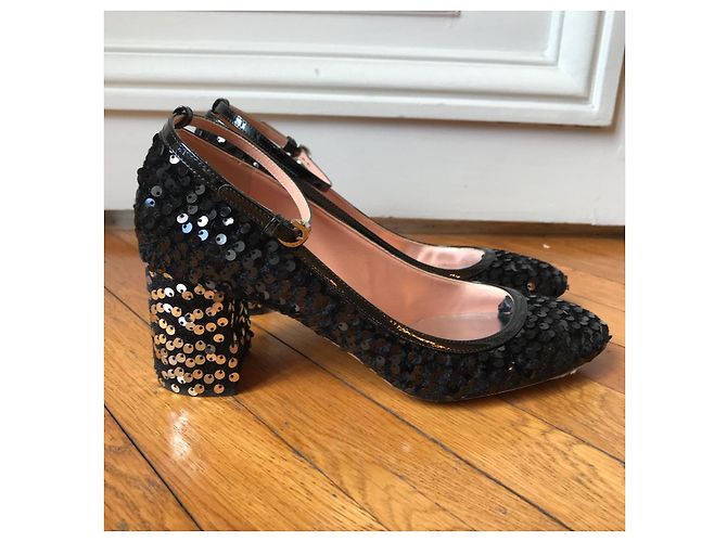 ROCHAS Heels T.EU 37 Leather Black