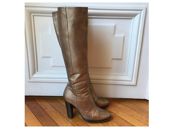 Botas BARBARA BUI T.EU 36 Couro Dourado