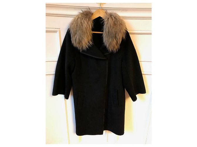 SAM RONE Coats T.International S Cashmere Black