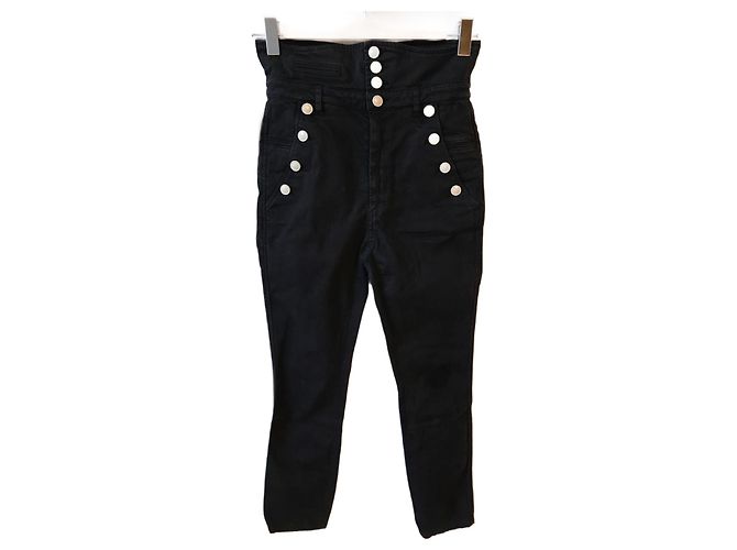 Jeans ISABEL MARANT T.FR 38 Algodón Negro 