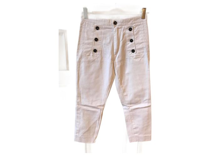 ISABEL MARANT ETOILE Jeans T.FR 36 Algodón Blanco