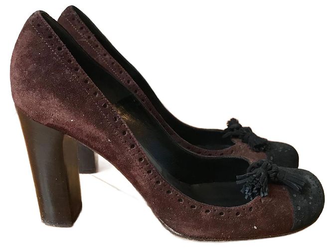 Chloé CHLOE Talons T.EU 37.5 Suède Marron