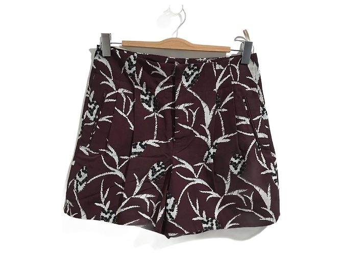MARNI Shorts T.International S Algodón Burdeos