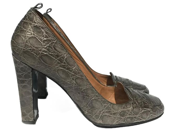 LAURENCE DACADE Tacchi T.EU 37 Pelli esotiche Grigio