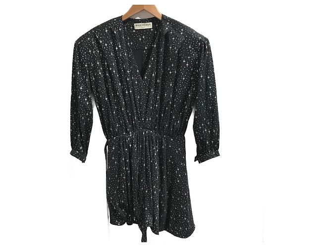 BALENCIAGA Kleider T.International M Polyester Schwarz