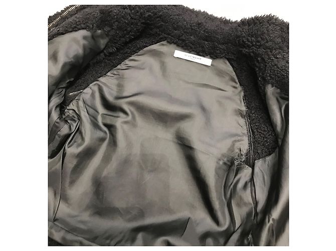 GIVENCHY Coats T.International S Fur Black