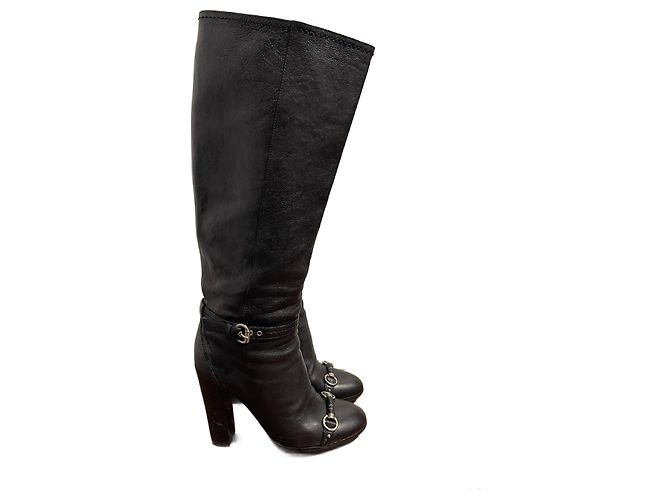 Botas DIOR T.EU 40 Couro Preto