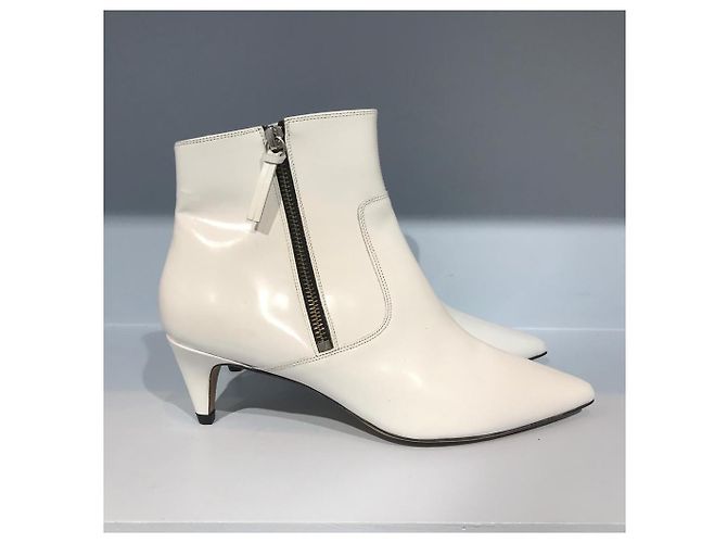 ISABEL MARANT Botines T.EU 38 Cuero Blanco