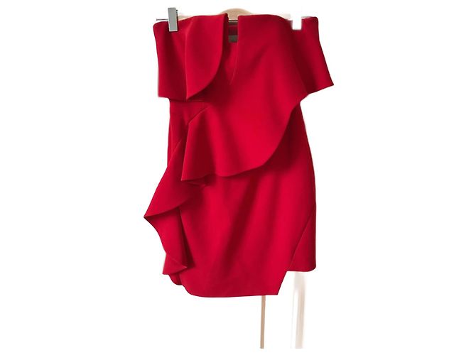 & Other Stories ANDERE Kleider T.FR 36 Viskose Rot