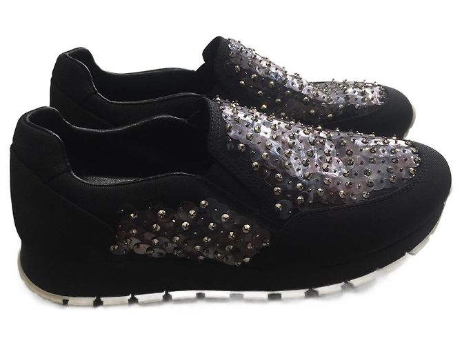 PRADA Trainers T.EU 36.5 Cloth Black