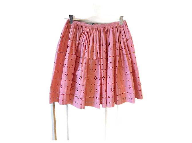 Saias MOSCHINO T.FR 36 Algodão Rosa