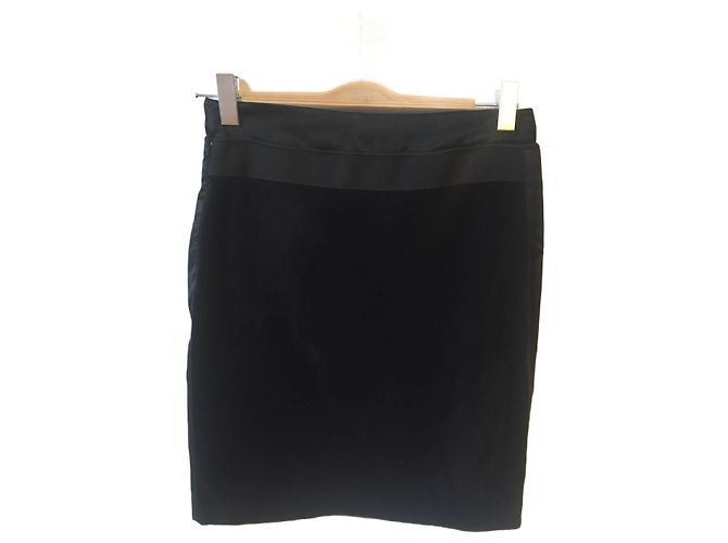 FALDA ALBERTA FERRETTI T.FR 40 Algodón Negro