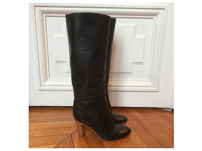 Botas SERGIO ROSSI T.EU 37.5 Cuero Negro
