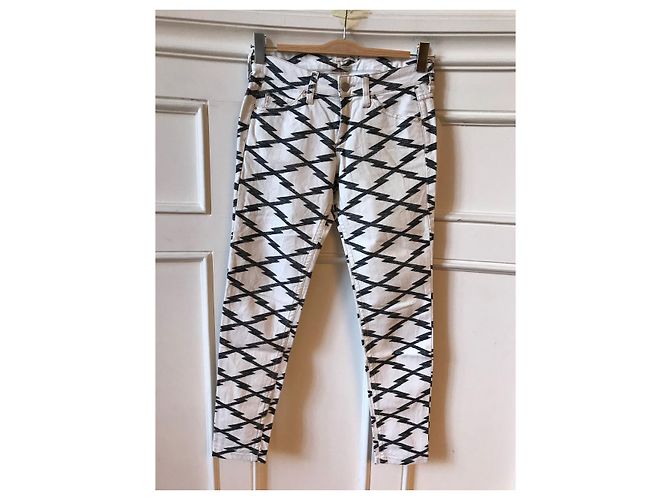 ISABEL MARANT ETOILE Jeans T.FR 36 Algodón Blanco