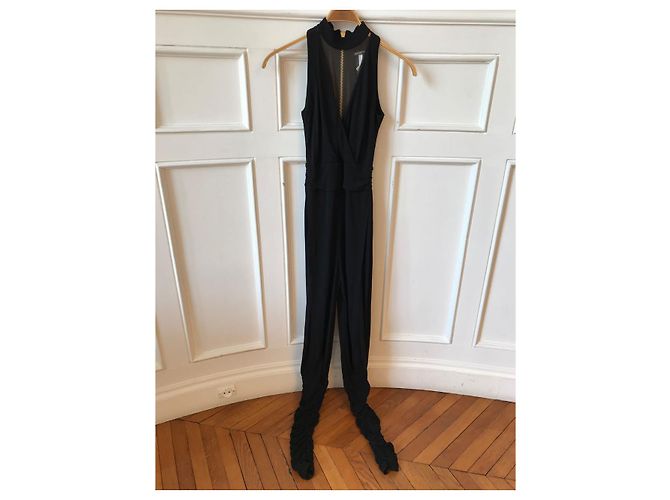 BALMAIN Jumpsuits T.FR 36 Synthetisch Schwarz