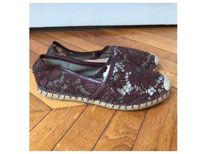 Espadrillas VALENTINO GARAVANI T.EU 38 Pelle Marrone