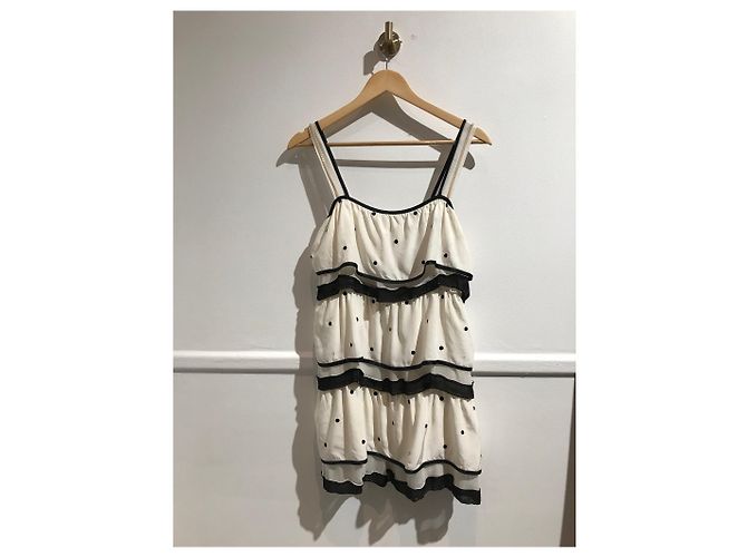 Robe MARC JACOBS T.US 2 en soie Blanc