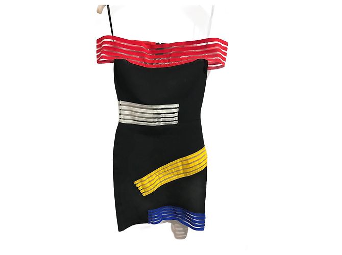 Vestidos CHRISTOPHER KANE T.International S Viscose Preto