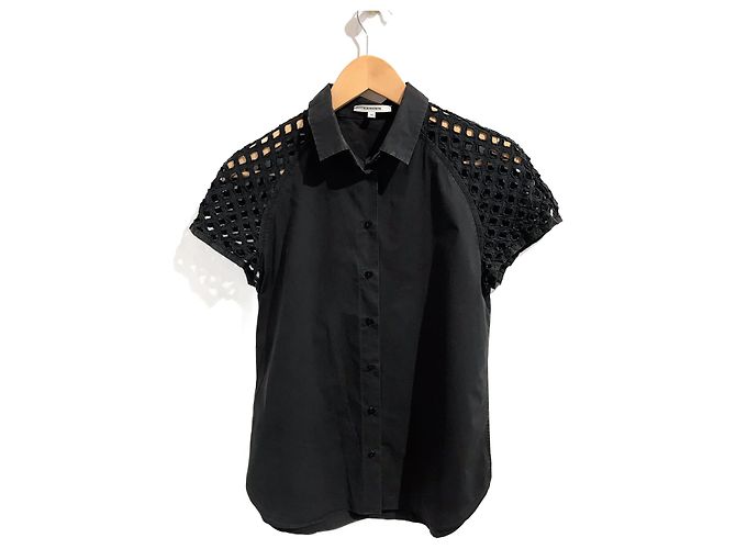 CARVEN Tops T.International M Algodón Negro