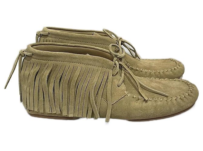 Botas ankle LOEWE T.EU 41 Camurça Bege
