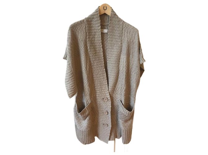BY MALENE BIRGER Malhas T.International L Algodão Bege