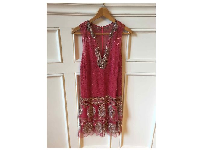 JENNY PACKHAM Kleid T.FR 38 Polyester Pink