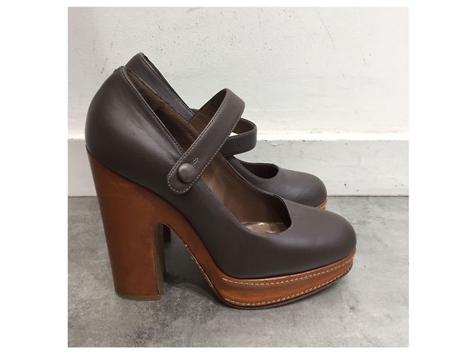MARNI Absätze T.EU 36 Leder Braun