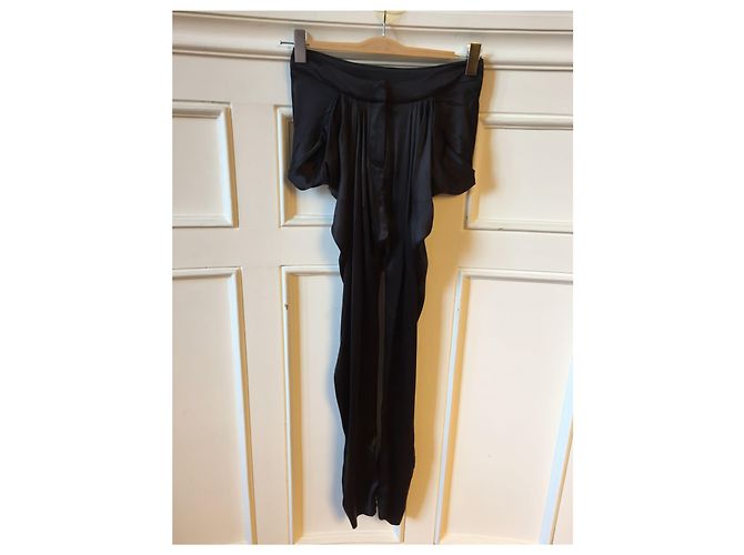 BALMAIN Hosen T.FR 36 Synthetisch Schwarz