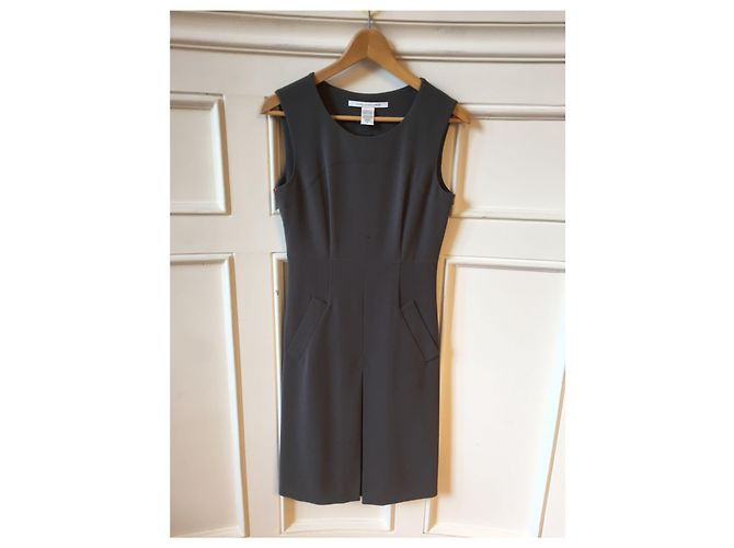 DIANE VON FURSTENBERG Kleider T.FR 36 Polyester Grau