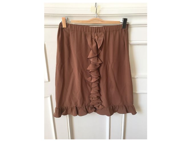 Gonne MARNI T.FR 36 Seta Cammello
