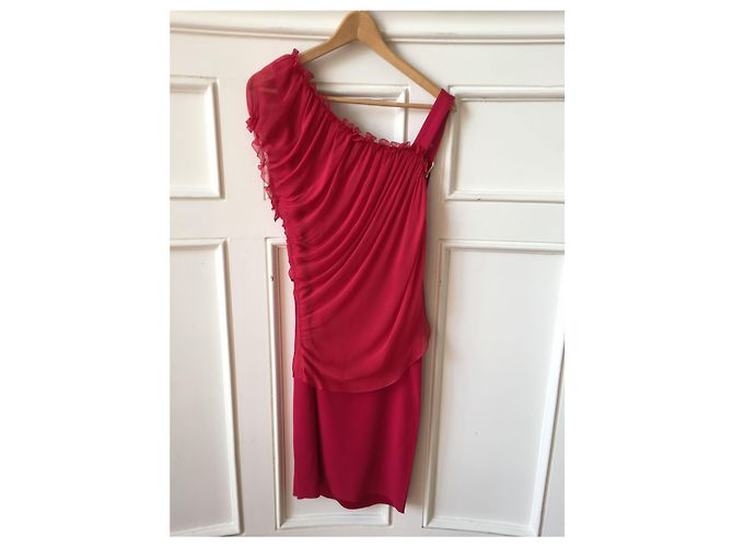 ALBERTA FERRETTI Kleider T.FR 36 Seide Rot