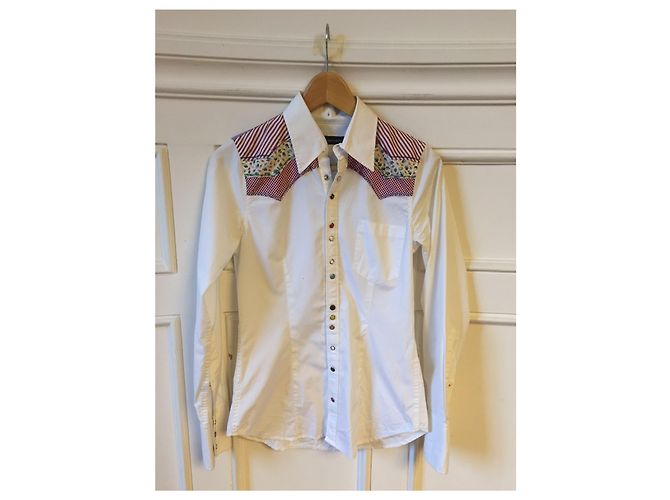 DSQUARED2 Tops T.FR 36 Algodón Blanco 