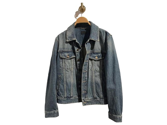 Giacca SAINT LAURENT T.International M Cotone Blu