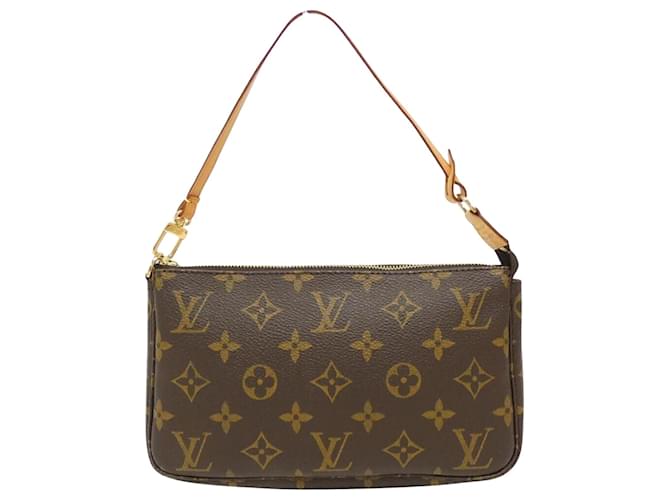 Pochette Accessoire Louis Vuitton Marrom Lona  ref.2014758