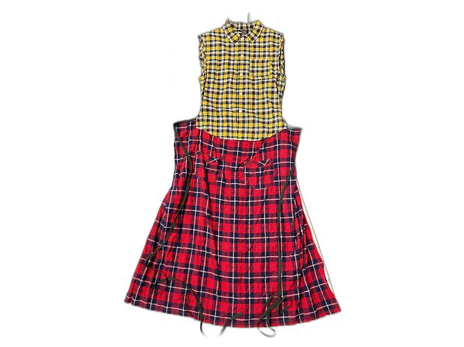 Abito R13 in cotone multicolore
