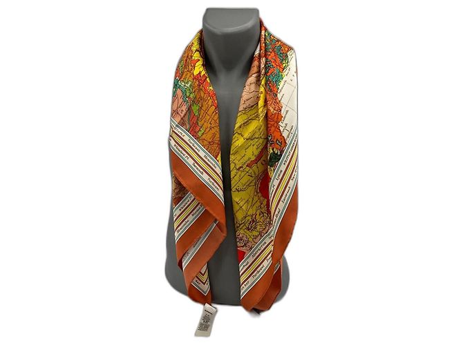 Sciarpa di seta Burberry 90x90cm Multicolore
