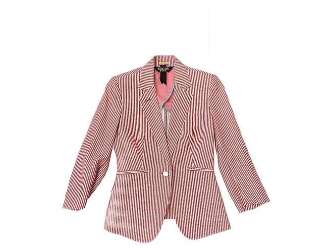 Blazer Paul Smith Rojo de Algodón Corte Slim Roja
