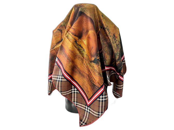 Foulard en soie Burberry Bambi 90cm Multicolore