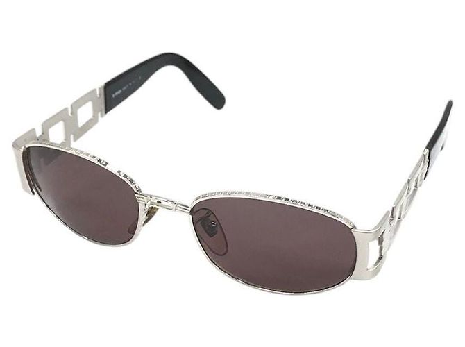 Fendi Silver FF Logo Sunglasses SL7070 Silvery