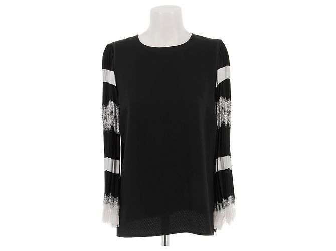 ROBERTO CAVALLI Top T.FR 38 Viscosa Nero